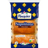 Napolitana de chocolate PASQUIER, 6 uds, paquete 270 g Napolitana de chocolate PASQUIER, 6 uds, paquete 270 g