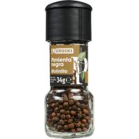 Molinillo de pimienta negra EROSKI, frasco 34 g Molinillo de pimienta negra EROSKI, frasco 34 g