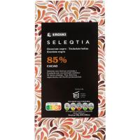 Chocolate negro 85% cacao EROSKI SELEQTIA, tableta 100 g