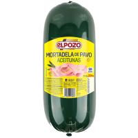 Mortadela de pavo con aceitunas ELPOZO, al corte, compra mínima 100 g Mortadela de pavo con aceitunas ELPOZO, al corte, compra mínima 100 g