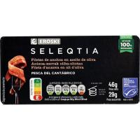 EROSKI SELEQTIA antxoa xerrak oliba oliotan, lata 29 g