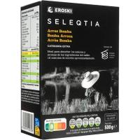 Arroz bomba EROSKI SELEQTIA, caja 500 g