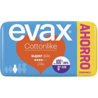 EVAX COTTONLIKE super konpresa hegalduna, paketea 24 ale