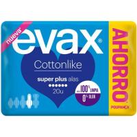 EVAX COTTONLIKE super plus konpresa hegalduna, paketea 20 ale