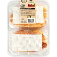 Filete de contramuslo de pollo sin piel EROSKI, bandeja aprox. 600 g