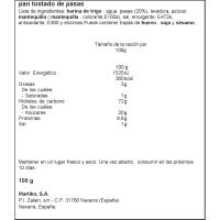 LA GAVILLA ogi txigortua mahaspasekin, poltsa 100 g