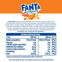 Refresco de naranja FANTA Zero, lata 33 cl