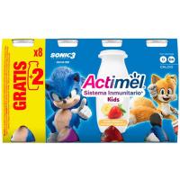 Actimel para beber sabor fresa-plátano DANONE, pack 6x100 g