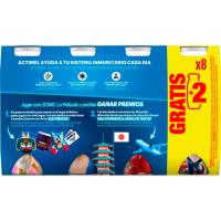 Actimel para beber sabor fresa-plátano DANONE, pack 6x100 g