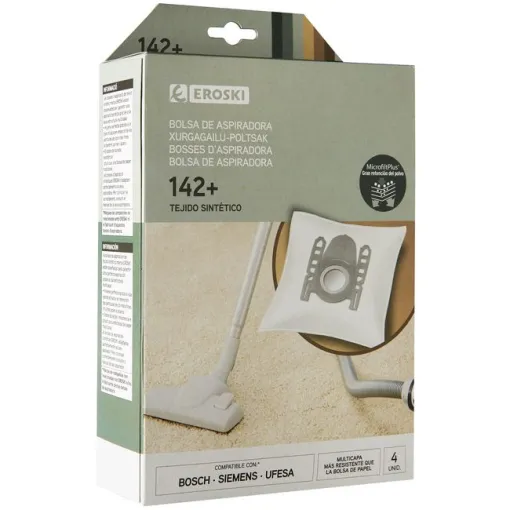 Bolsa de aspirador 142+ EROSKI, pack 4 uds