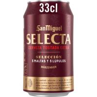 Cerveza SAN MIGUEL Selecta, lata 33 cl