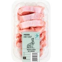 Medallones de lomo de conejo EROSKI, bandeja aprox. 440 g