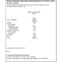 Queso D.O. Cabrales LA ASTURIANA, cuña 100 g