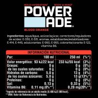 Bebida isotónica Blood Orange POWERADE, botellín 50 cl