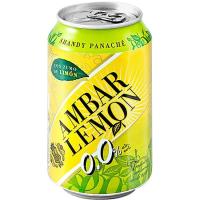 Cerveza sabor limón AMBAR, lata 33 cl