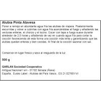 Alubia pinta EUSKO LABEL GARLAN, paquete 500 g