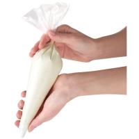 Mangas pasteleras desechables con 3 boquillas FACKELMANN, 20 uds