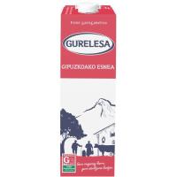 Leche desnatada GURELESA, brik 1 litro