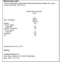 Mozzarella light GALBANI, bolsa 125 g
