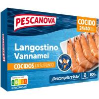 Langostino cocido 24/40 PESCANOVA, caja 800 g