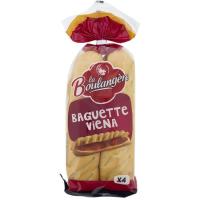 Baguette vienés BOULANGERE, 4 uds, paquete 340 g Baguette vienés BOULANGERE, 4 uds, paquete 340 g