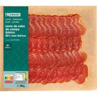 Lomo cebo campo ibérico 50% raza ibérica EROSKI, sobre 100 g