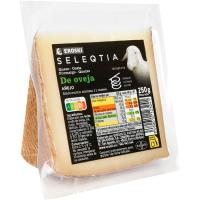 Queso de oveja EROSKI SELEQTIA, cuña 250 g