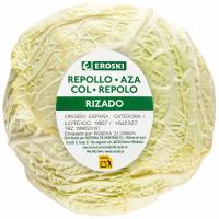 Repollo rizado EROSKI, pieza al peso aprox. 1.5 kg Repollo rizado EROSKI, pieza al peso aprox. 1.5 kg