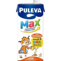 Leche infantil con cereales y omega 3 PULEVA, brik 1 litro