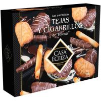 Tejas-cigarrillos de chocolate CASA ECEIZA, caja 350 g