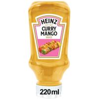 HEINZ curry eta mango saltsa, buruz behera 220 g