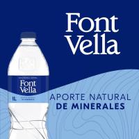Agua mineral FONT VELLA, botella 1 litro