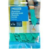 Guante de nitrilo talla mediana EROSKI, paquete 1 par