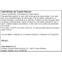 Café molido natural BAQUÉ Gran Sabor, paquete 250 g