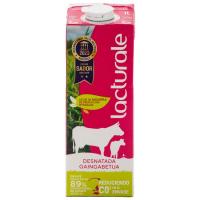 Leche desnatada LACTURALE, brik 1 litro