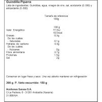 Guindillas vascas SARASA, frasco 150 g 