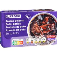 Tiras de potón en su tinta EROSKI, lata 106 g