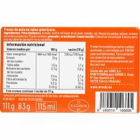 Trozos de potón en salsa americana EROSKI, lata 115 g