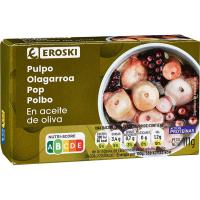 Pulpo en aceite de oliva EROSKI, lata 115 g