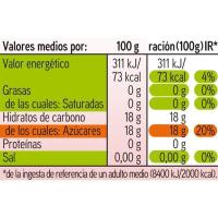 Postre gelificado de fresa EROSKI, pack 4x100 g