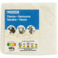Queso mezcla tierno EROSKI, cuña 400 g