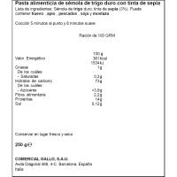 Tagliatelle nero di sepia GALLO SELECCIÓN 1946, bolsa 250 g