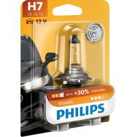 Lámpara auto halógena h-7 + 30% visión PHILIPS, 1 u