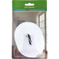 Cinta para persiana color gris, ancho 22 mm FONTBRICO, rollo 6 metros