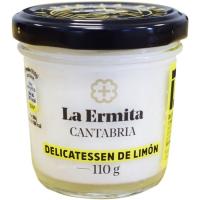 Crema sabor limón LA ERMITA, tarrina 110 g