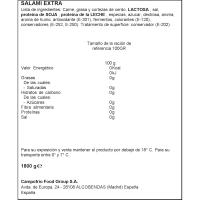 Salami Palaciego CAMPOFRÍO, al corte, compra mínima 100 g