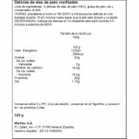 Delicias de alas de pato MARTIKO, bandeja 320 g