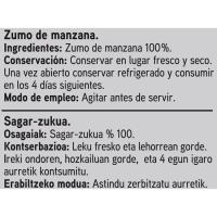 Zumo de manzana exprimido Eroski SELEQTIA, brik 1 litro