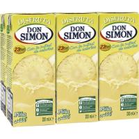 Néctar de piña sin azúcar DON SIMON, pack 6x20 cl