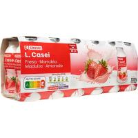 Lcasei sabor fresa EROSKI, pack 12x100 ml